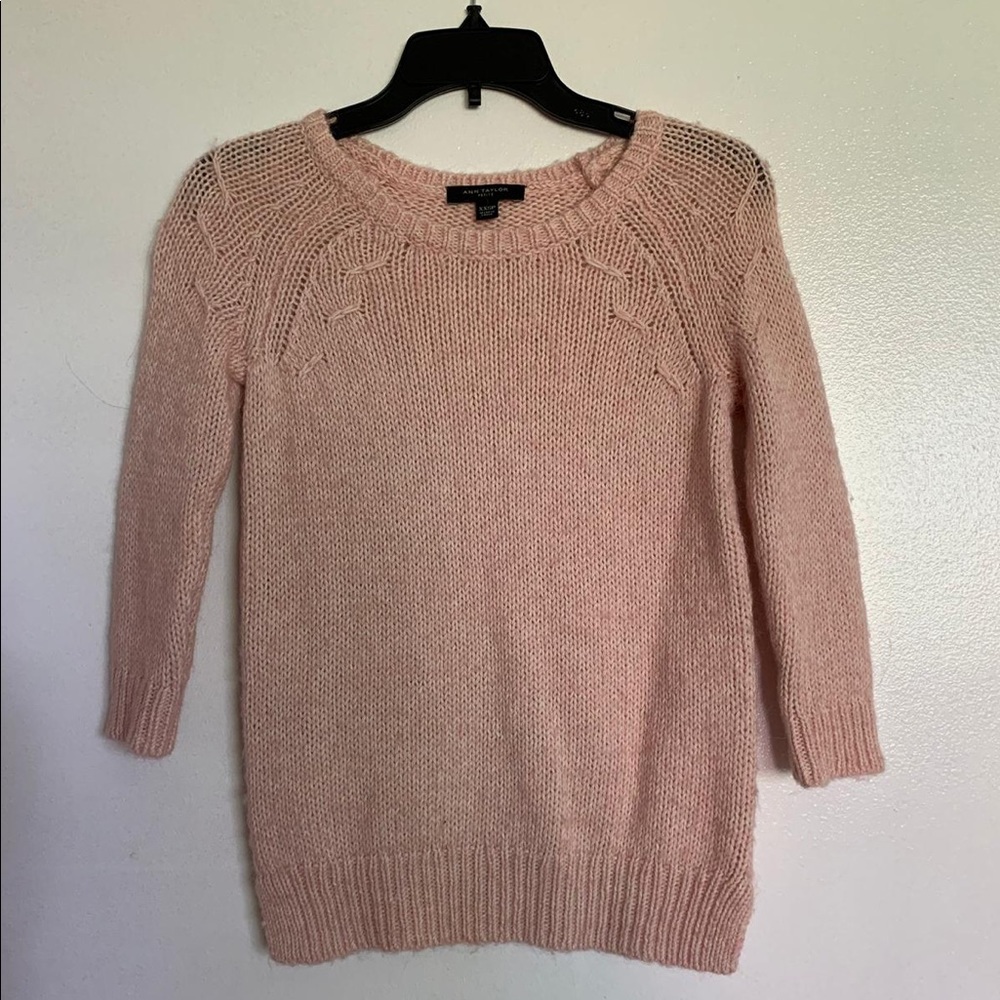 Blush/pink alpaca sweater